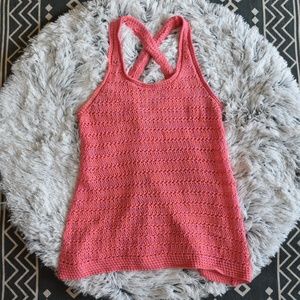 AmericanEagleOutfitters Open Knit CrossBack Tank S